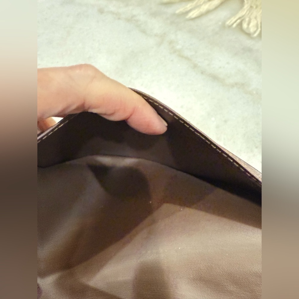 Louis Vuitton Brazza wallet in brown checkerboard print leather - Picture 7 of 14